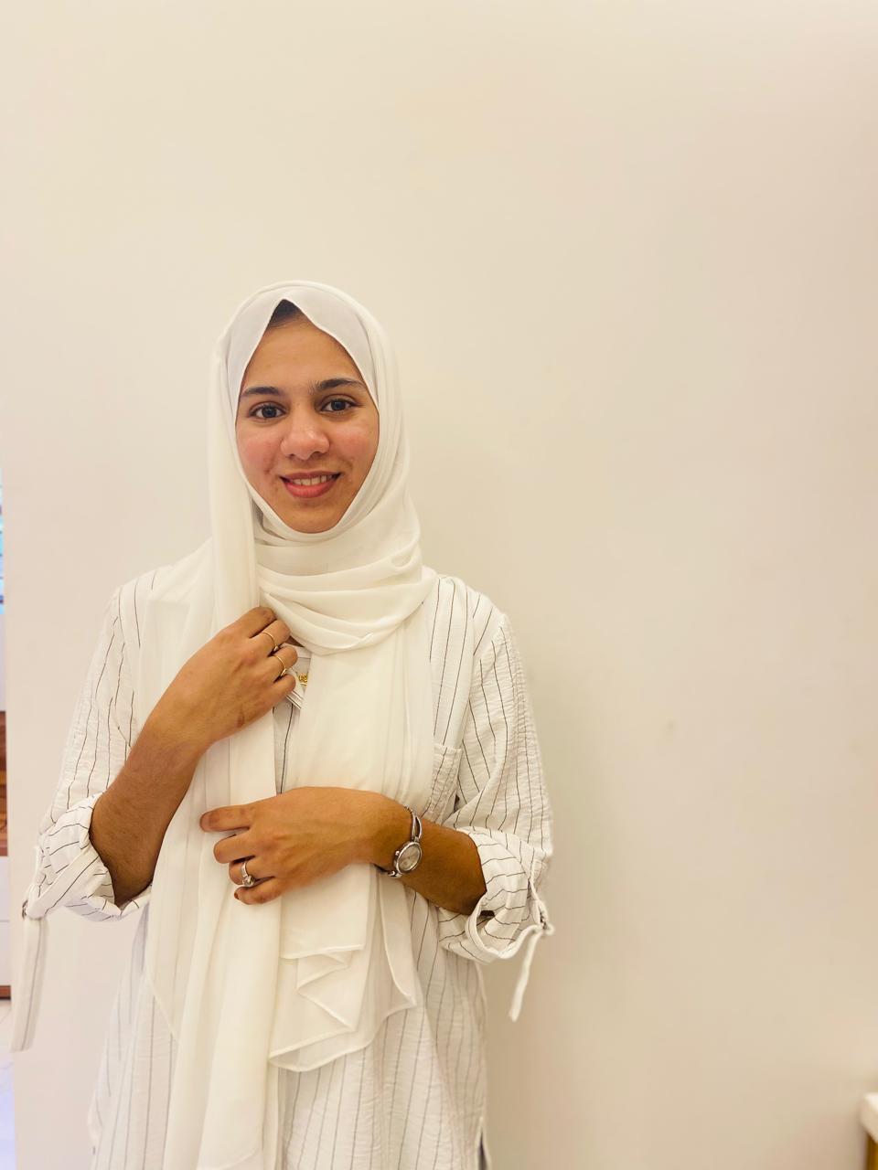 women in a white dress